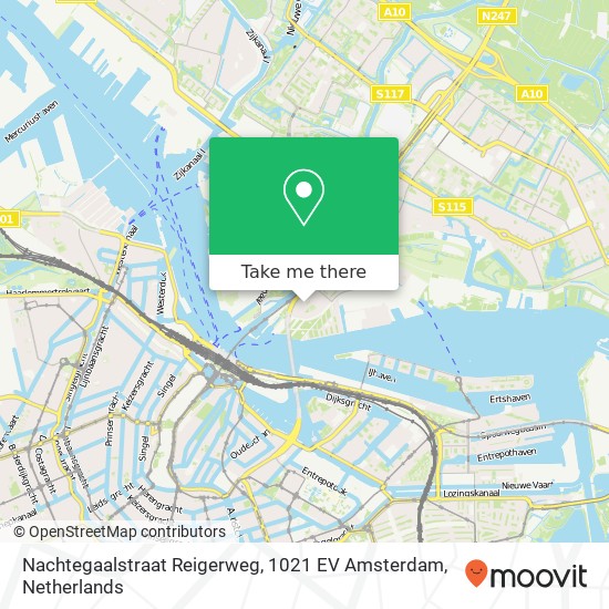 Nachtegaalstraat Reigerweg, 1021 EV Amsterdam map