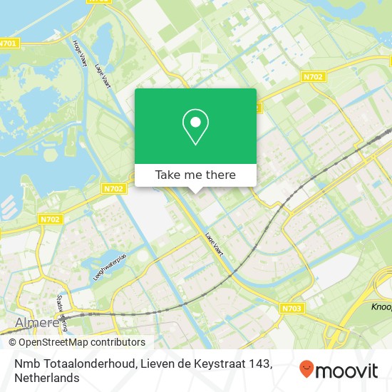 Nmb Totaalonderhoud, Lieven de Keystraat 143 Karte