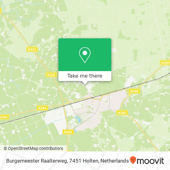 Burgemeester Raalterweg, 7451 Holten Karte