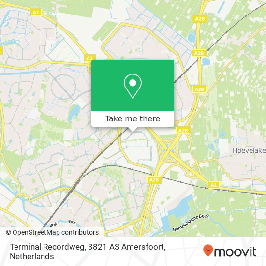 Terminal Recordweg, 3821 AS Amersfoort map