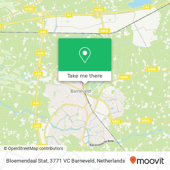 Bloemendaal Stat, 3771 VC Barneveld map