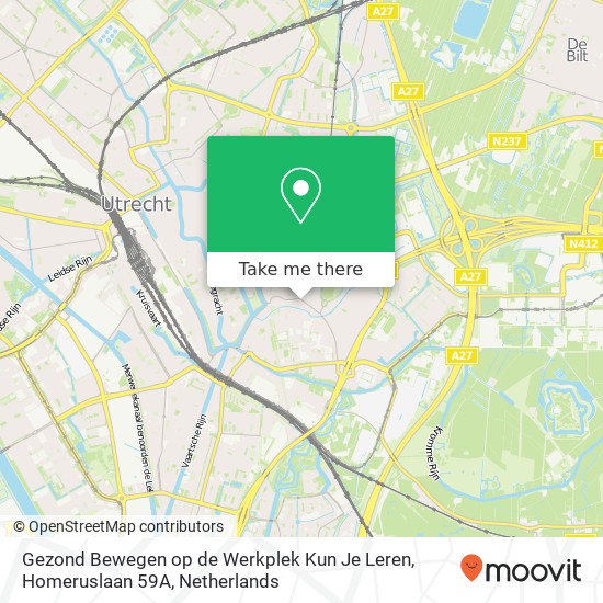 Gezond Bewegen op de Werkplek Kun Je Leren, Homeruslaan 59A map