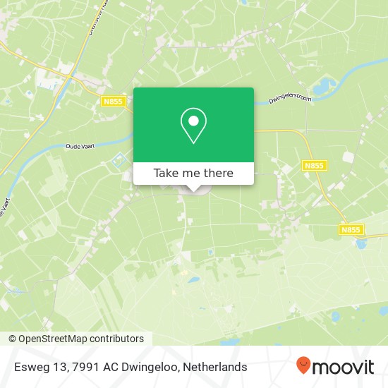 Esweg 13, 7991 AC Dwingeloo Karte