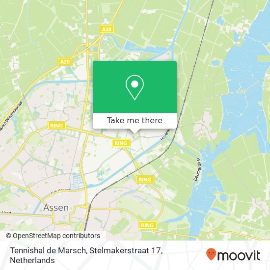 Tennishal de Marsch, Stelmakerstraat 17 map