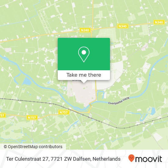 Ter Culenstraat 27, 7721 ZW Dalfsen Karte