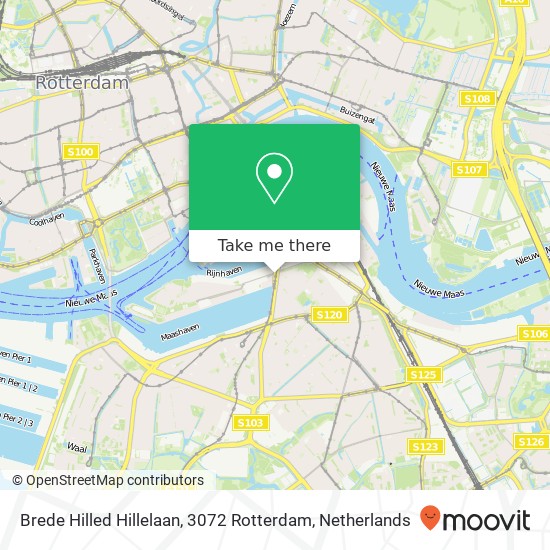 Brede Hilled Hillelaan, 3072 Rotterdam map