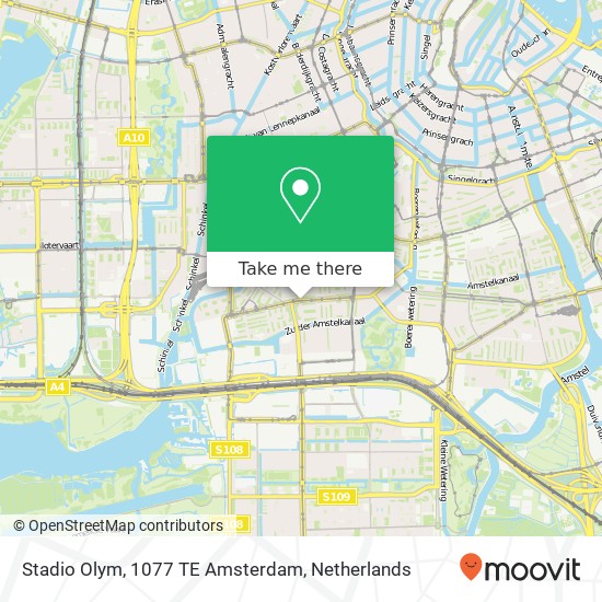 Stadio Olym, 1077 TE Amsterdam map