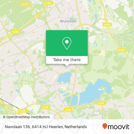 Navolaan 136, 6414 HJ Heerlen Karte