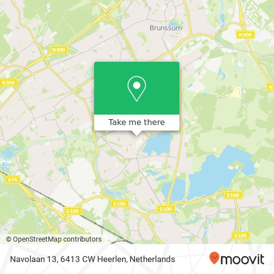 Navolaan 13, 6413 CW Heerlen map