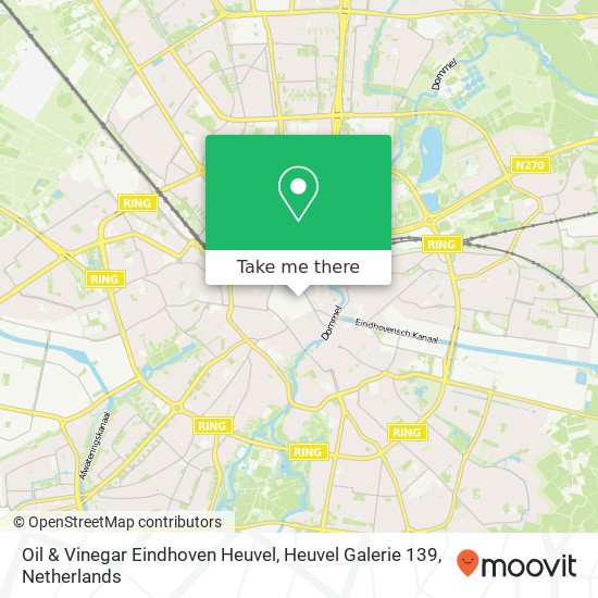 Oil & Vinegar Eindhoven Heuvel, Heuvel Galerie 139 Karte
