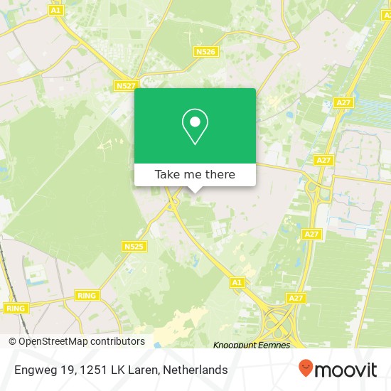 Engweg 19, 1251 LK Laren map