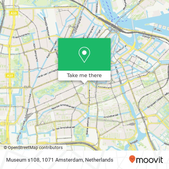 Museum s108, 1071 Amsterdam Karte