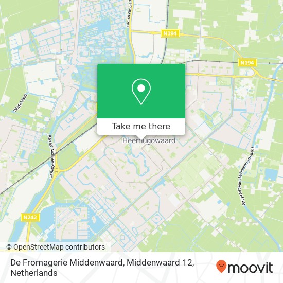 De Fromagerie Middenwaard, Middenwaard 12 Karte