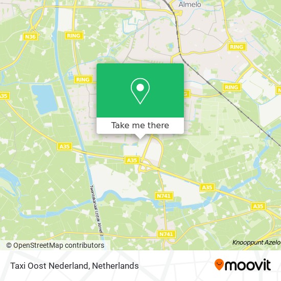 Taxi Oost Nederland map