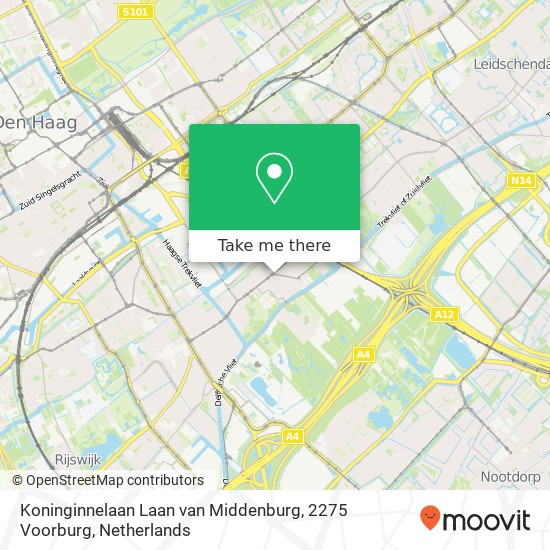 Koninginnelaan Laan van Middenburg, 2275 Voorburg map