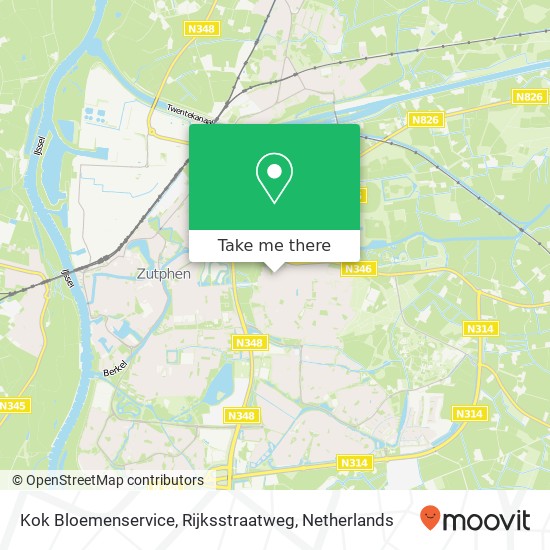 Kok Bloemenservice, Rijksstraatweg map
