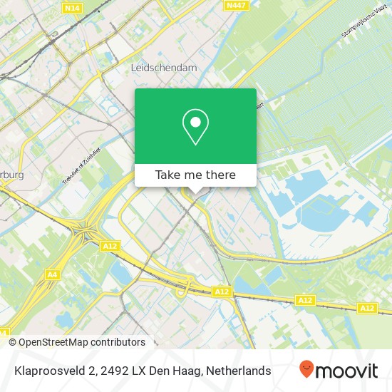 Klaproosveld 2, 2492 LX Den Haag Karte
