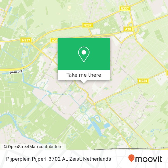 Pijperplein Pijperl, 3702 AL Zeist map