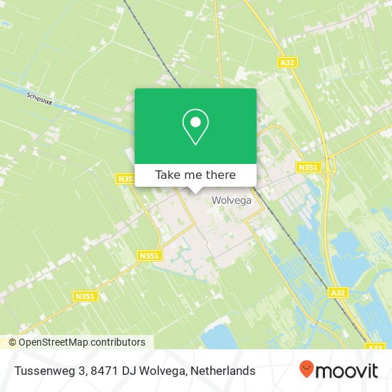 Tussenweg 3, 8471 DJ Wolvega map