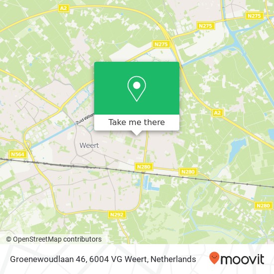 Groenewoudlaan 46, 6004 VG Weert map