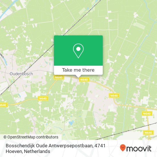 Bosschendijk Oude Antwerpsepostbaan, 4741 Hoeven map