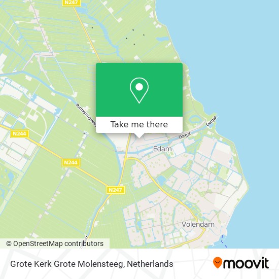 Grote Kerk Grote Molensteeg Karte