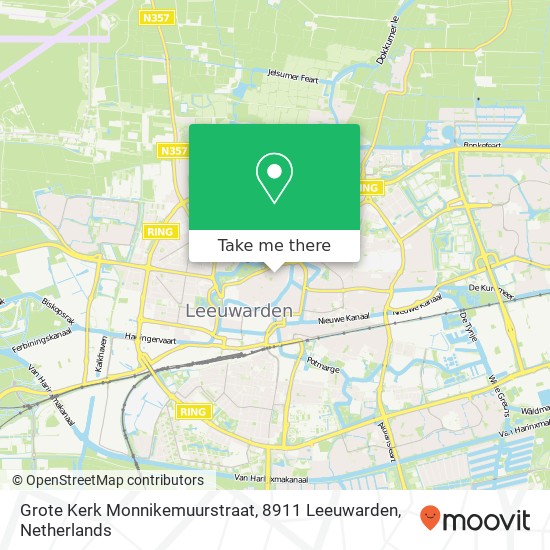 Grote Kerk Monnikemuurstraat, 8911 Leeuwarden map