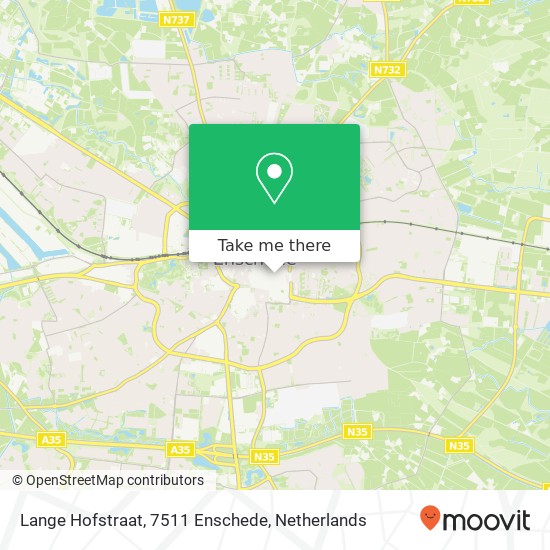 Lange Hofstraat, 7511 Enschede Karte