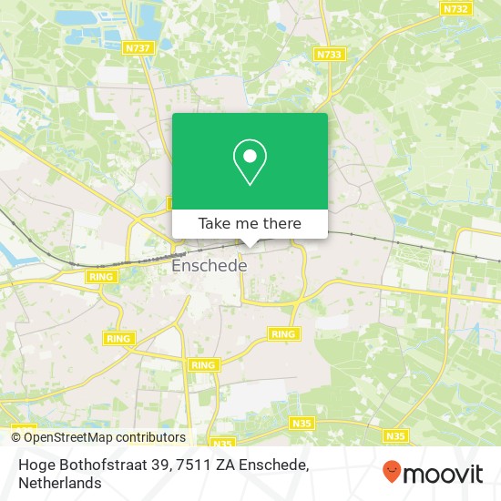 Hoge Bothofstraat 39, 7511 ZA Enschede Karte