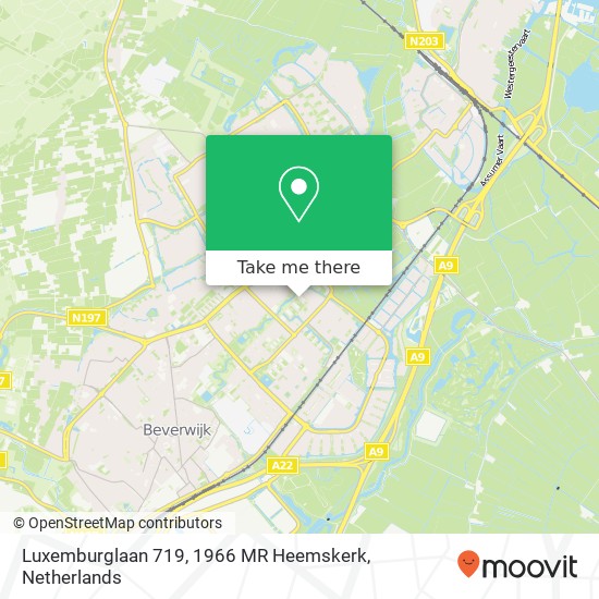 Luxemburglaan 719, 1966 MR Heemskerk map