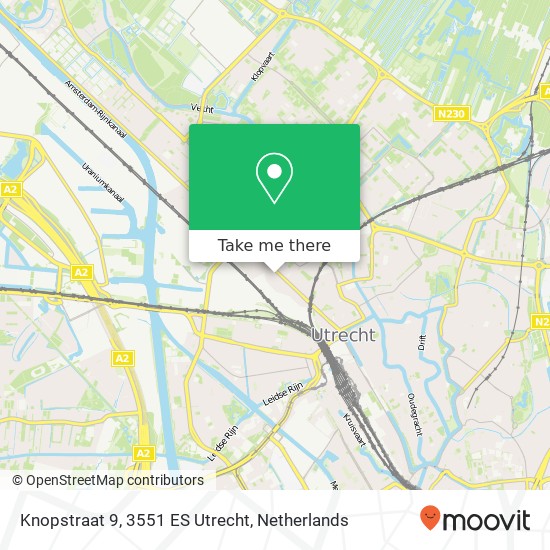 Knopstraat 9, 3551 ES Utrecht map