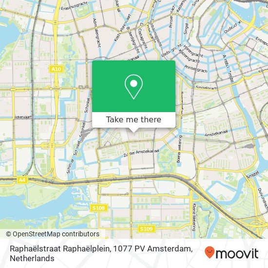 Raphaëlstraat Raphaëlplein, 1077 PV Amsterdam Karte