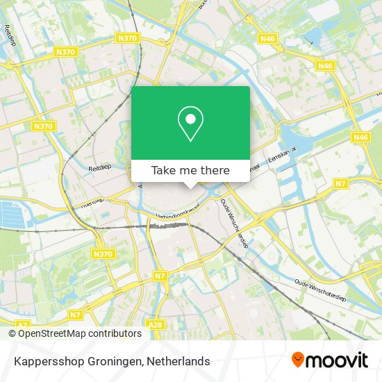 Kappersshop Groningen map