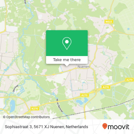 Sophiastraat 3, 5671 XJ Nuenen map