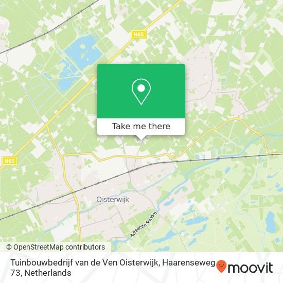 Tuinbouwbedrijf van de Ven Oisterwijk, Haarenseweg 73 map