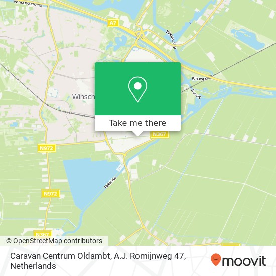 Caravan Centrum Oldambt, A.J. Romijnweg 47 map