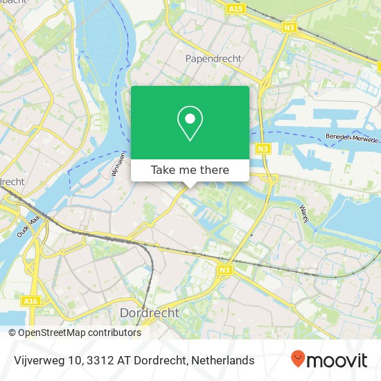 Vijverweg 10, 3312 AT Dordrecht map