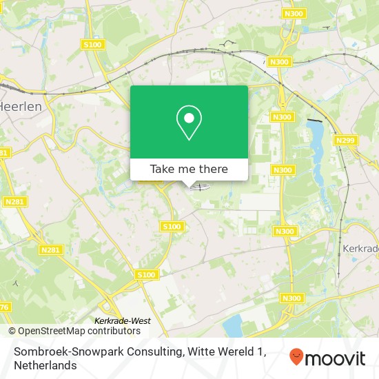 Sombroek-Snowpark Consulting, Witte Wereld 1 map