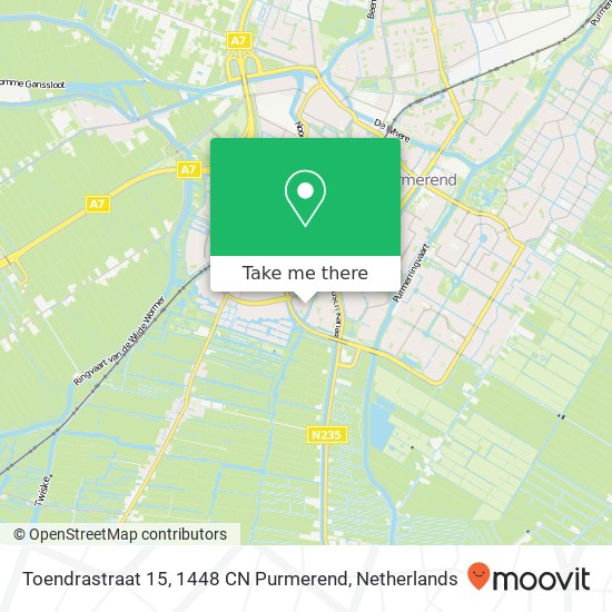 Toendrastraat 15, 1448 CN Purmerend map