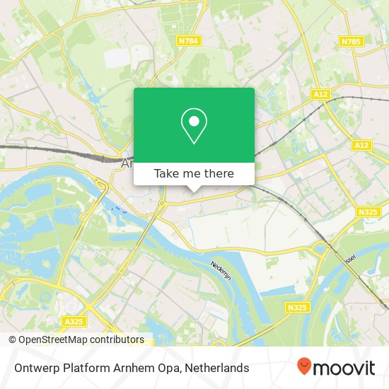 Ontwerp Platform Arnhem Opa map