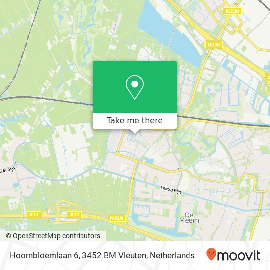Hoornbloemlaan 6, 3452 BM Vleuten map