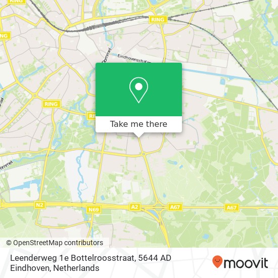 Leenderweg 1e Bottelroosstraat, 5644 AD Eindhoven map