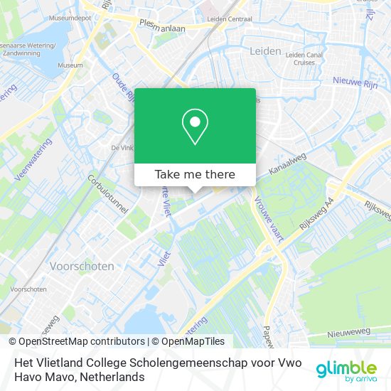 Het Vlietland College Scholengemeenschap voor Vwo Havo Mavo Karte