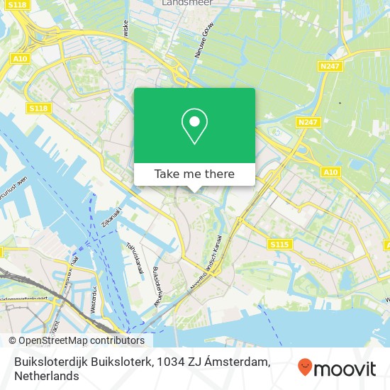 Buiksloterdijk Buiksloterk, 1034 ZJ Ámsterdam Karte