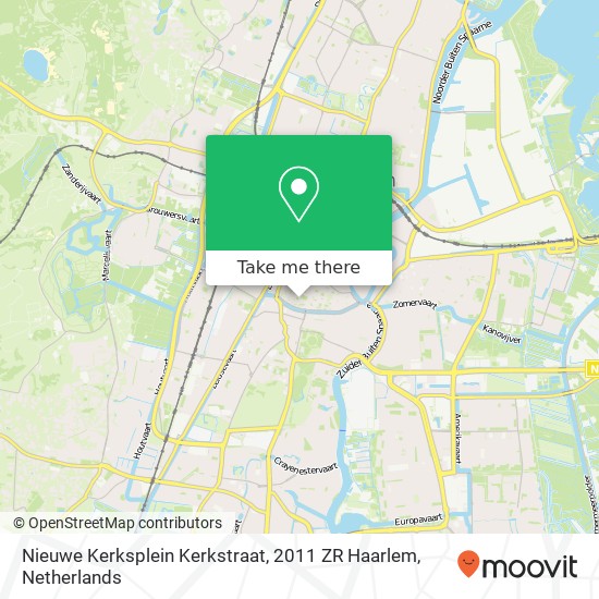 Nieuwe Kerksplein Kerkstraat, 2011 ZR Haarlem map