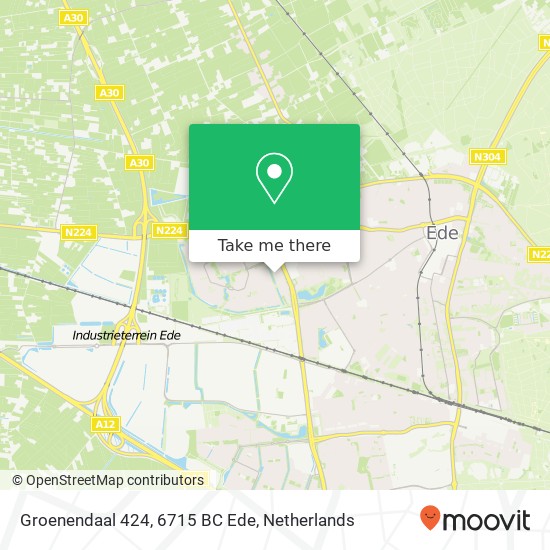 Groenendaal 424, 6715 BC Ede map