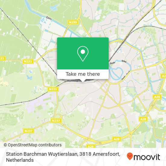 Station Barchman Wuytierslaan, 3818 Amersfoort map