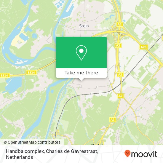 Handbalcomplex, Charles de Gavrestraat map