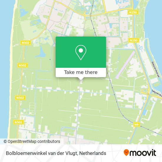 Bolbloemenwinkel van der Vlugt map