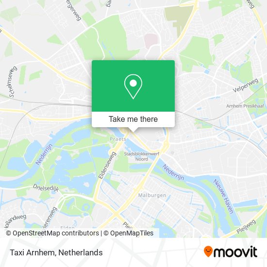 Taxi Arnhem map